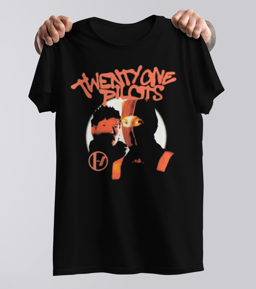 Twenty One Pilots Moonlight Shadow With Iconic Logo And Duo T-Shirt