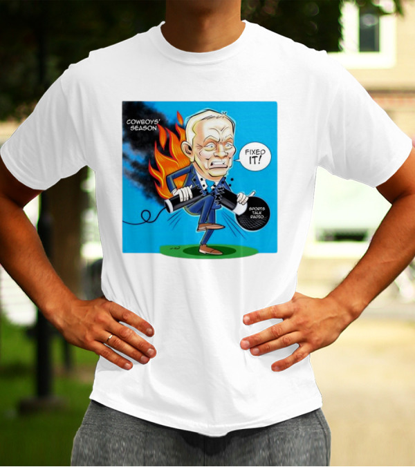 COWBOYS' SEASON FIXED IT SPORTS TALK RADIO CARTOON T-Shirt