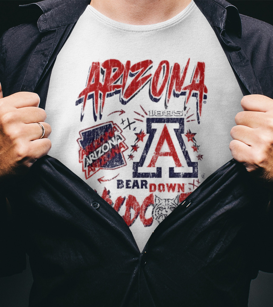 Arizona Wildcats 1885 Bear Down Wildcats T-Shirt