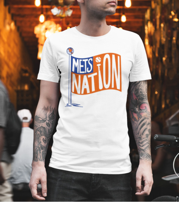 Mets Nation Flag New York Mets Baseball Team T-Shirt