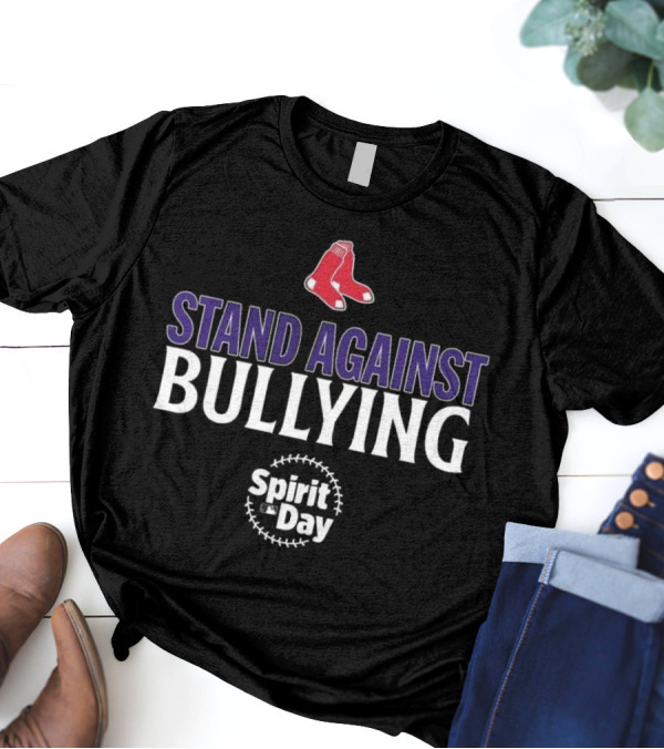 Boston Red Sox Stand Against Bullying Spirit Day T-Shirt