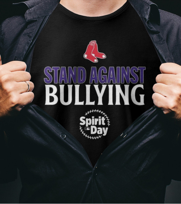 Boston Red Sox Stand Against Bullying Spirit Day T-Shirt
