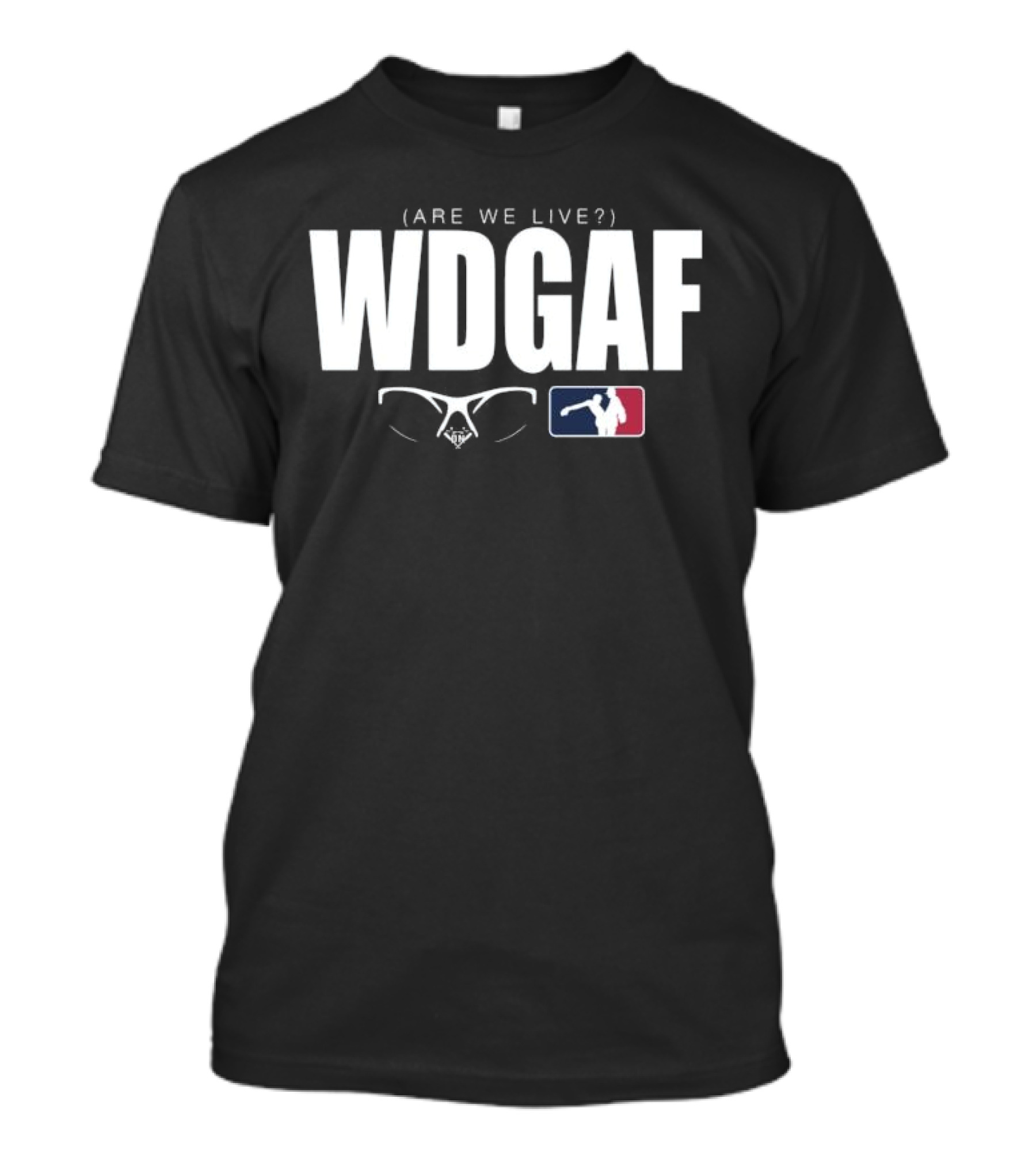 WDGAF Are We Live Los Angeles Dodgers Midstream MLB T-Shirt