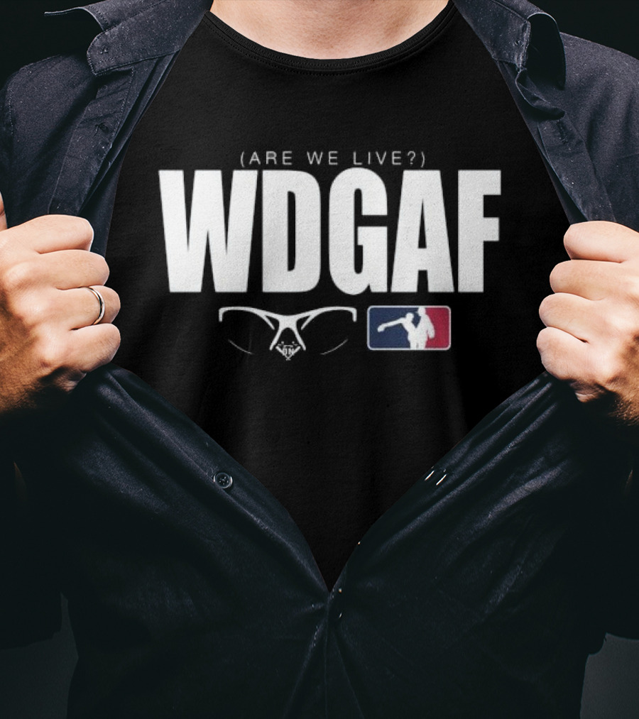 WDGAF Are We Live Los Angeles Dodgers Midstream MLB T-Shirt