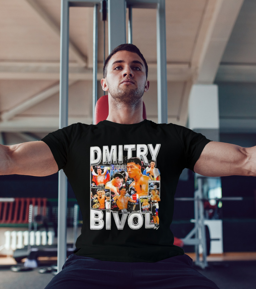Dmitry Bivol Boxing Champion Vintage Collage T-Shirt