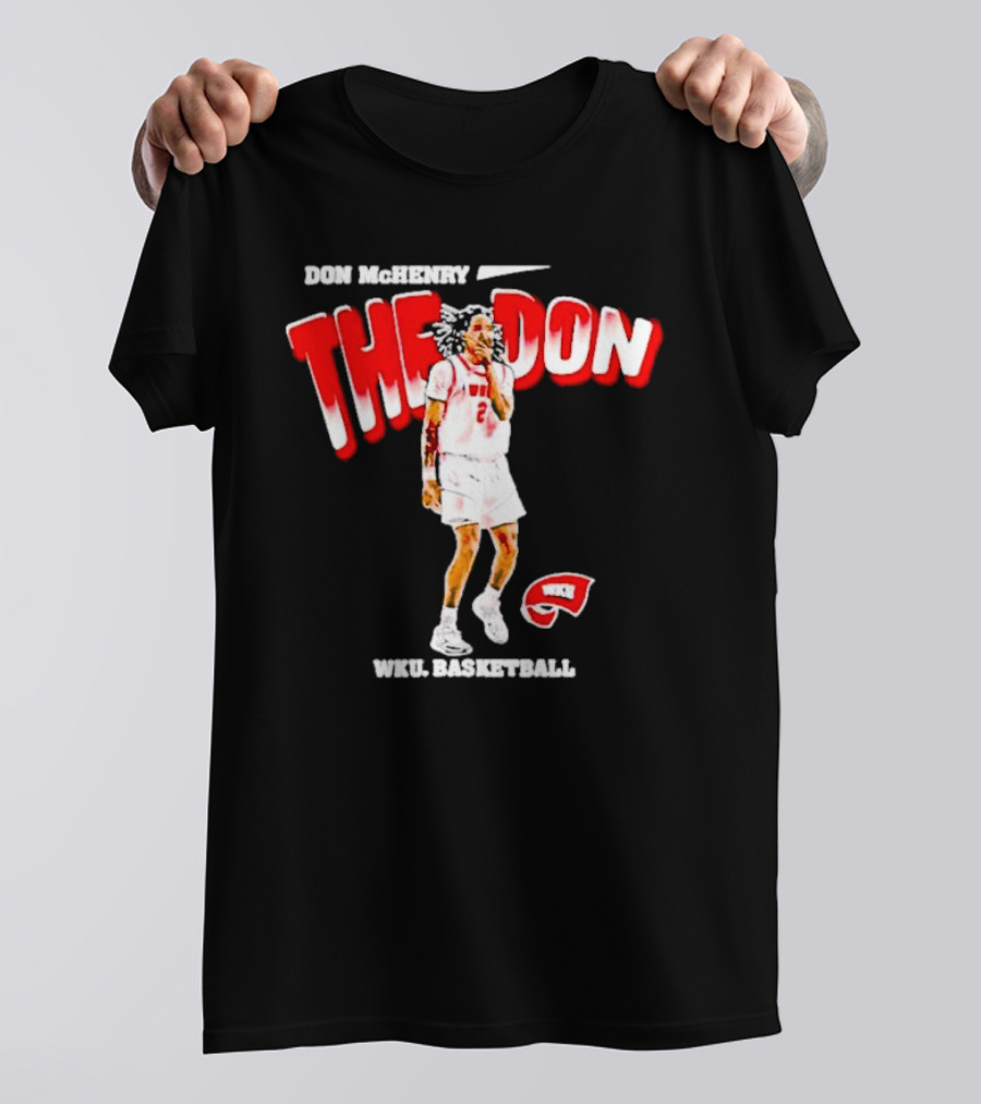Don McHenry The Don WKU Basketball Western Kentucky Hilltoppers Player Cartoon T-Shirt
