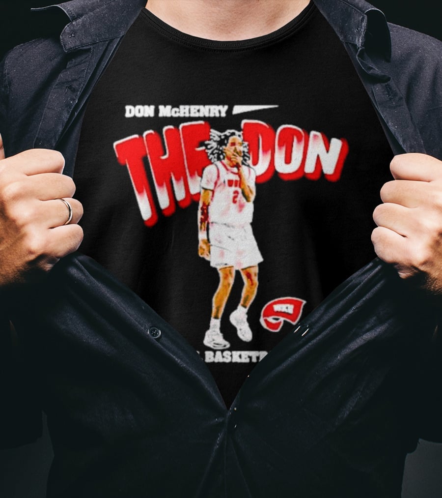 Don McHenry The Don WKU Basketball Western Kentucky Hilltoppers Player Cartoon T-Shirt