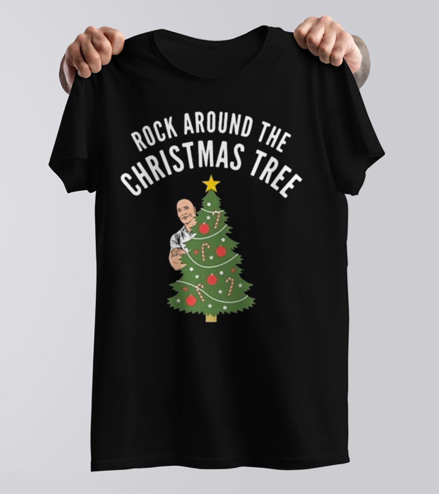 Rock Around The Christmas Tree Merry Christmas T-Shirt