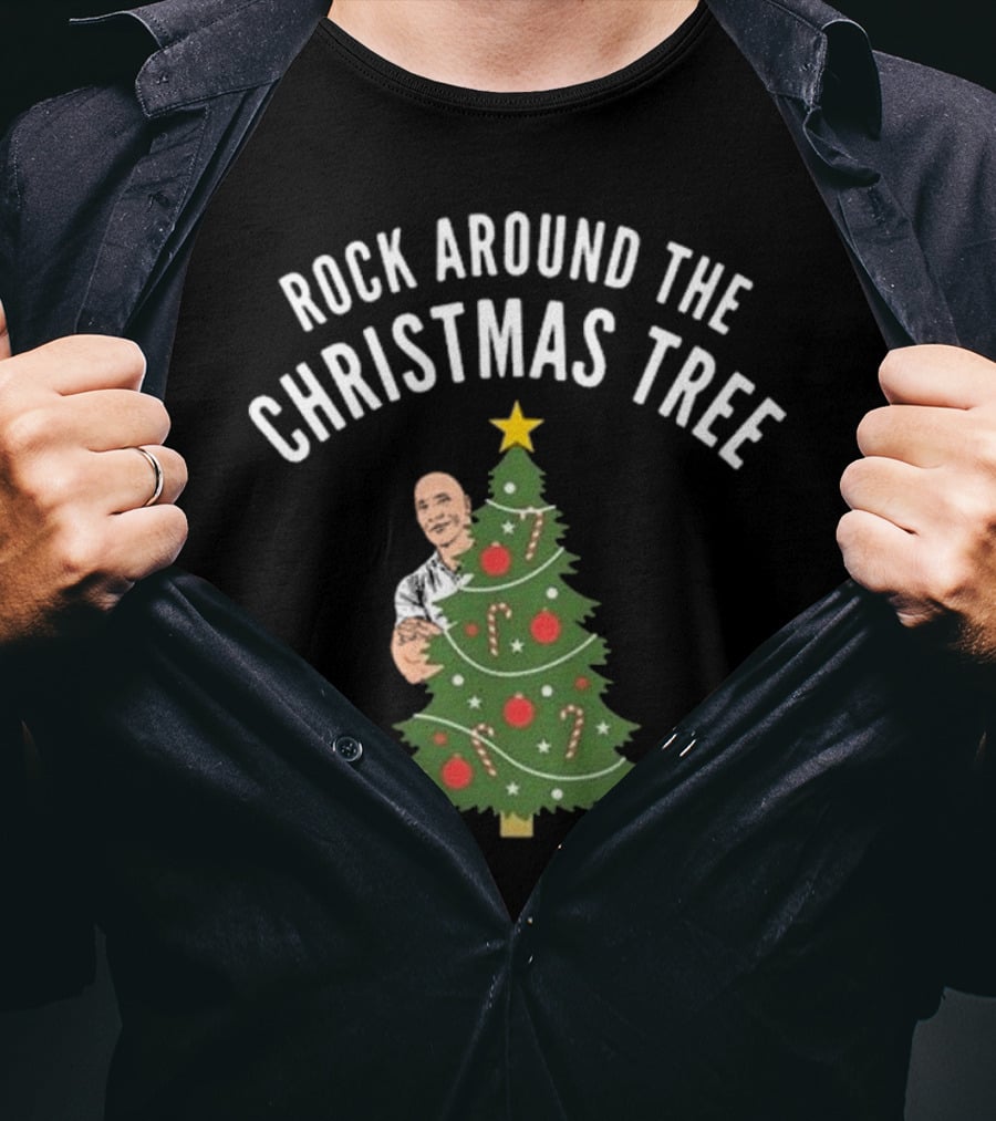 Rock Around The Christmas Tree Merry Christmas T-Shirt