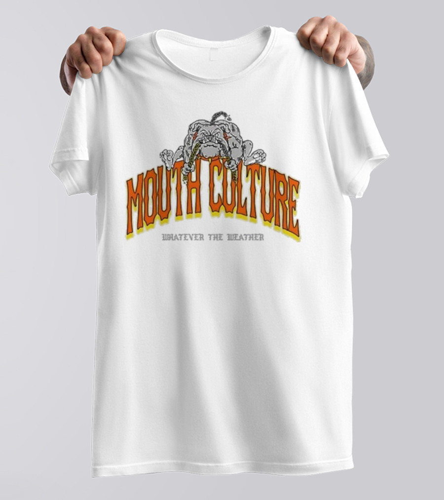 Mouth Culture Whatever The Weather Bulldog T-Shirt