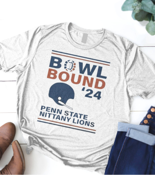Bowl Bound '24 Penn State Nittany Lions Helmet Football T-Shirt
