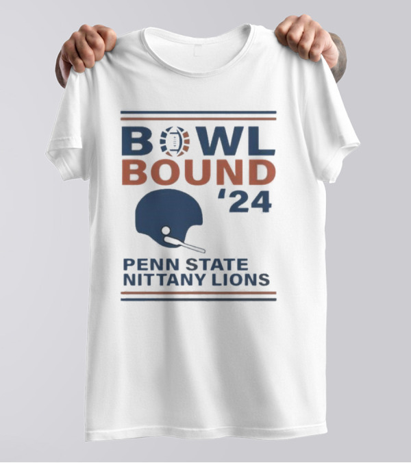 Bowl Bound '24 Penn State Nittany Lions Helmet Football T-Shirt