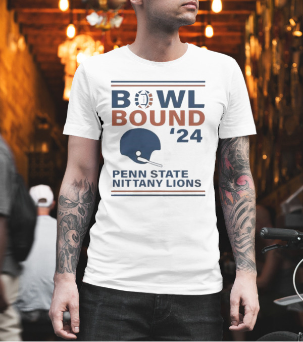 Bowl Bound '24 Penn State Nittany Lions Helmet Football T-Shirt