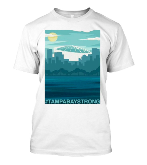 Tampa Bay Skyline #TampaBayStrong Stadium T-Shirt