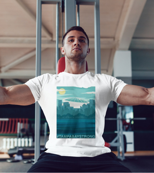 Tampa Bay Skyline #TampaBayStrong Stadium T-Shirt