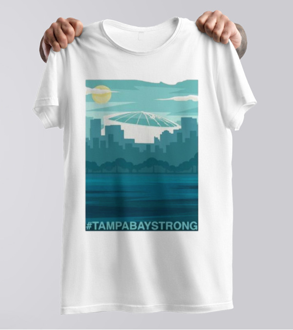 Tampa Bay Skyline #TampaBayStrong Stadium T-Shirt