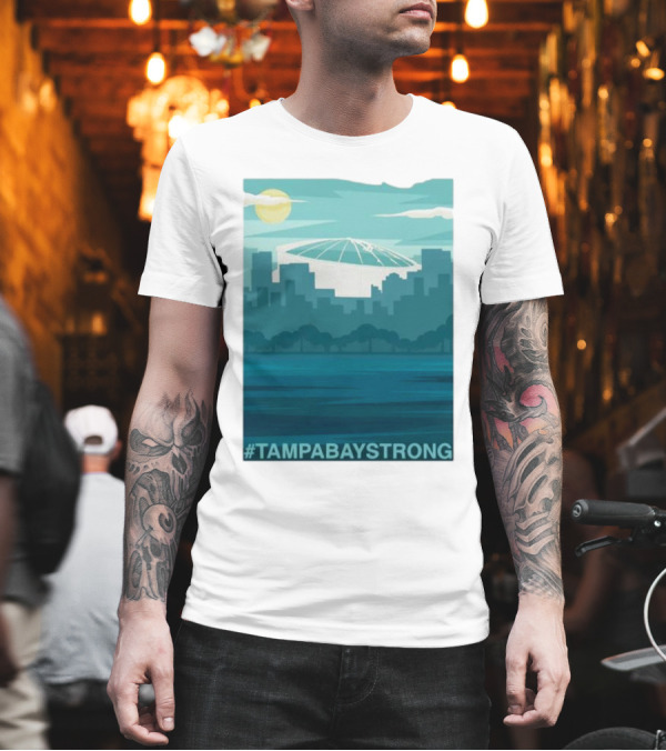 Tampa Bay Skyline #TampaBayStrong Stadium T-Shirt