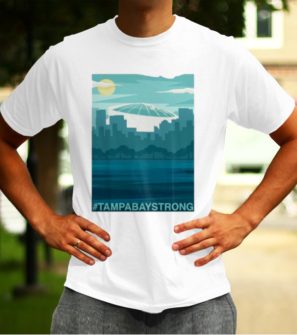 Tampa Bay Skyline #TampaBayStrong Stadium T-Shirt