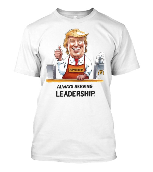Trump McDonald’s McPresident Always Serving Leadership T-Shirt