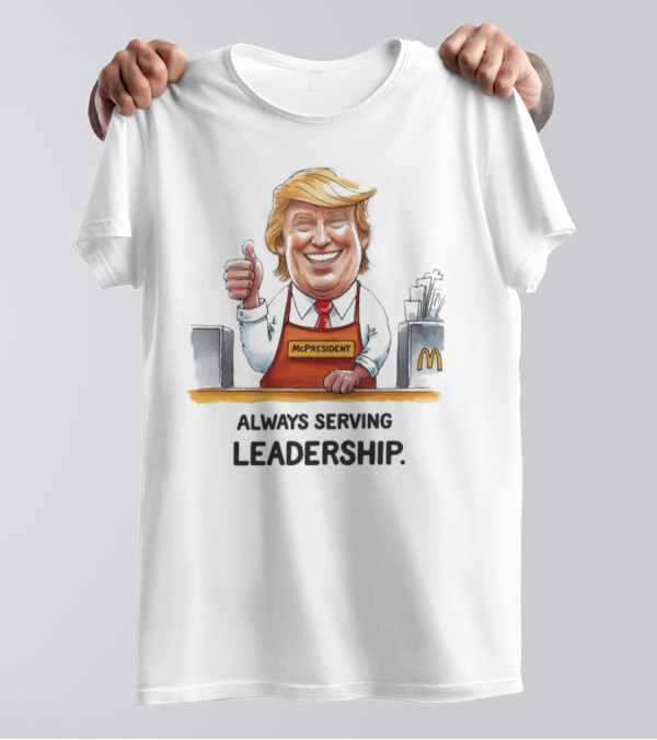 Trump McDonald’s McPresident Always Serving Leadership T-Shirt
