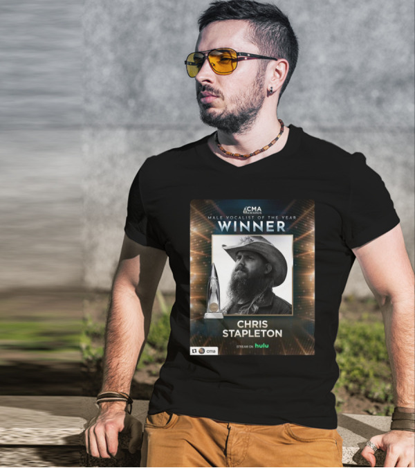 CMA Awards Male Vocalist Of The Year Winner Chris Stapleton Stream On Hulu T-Shirt