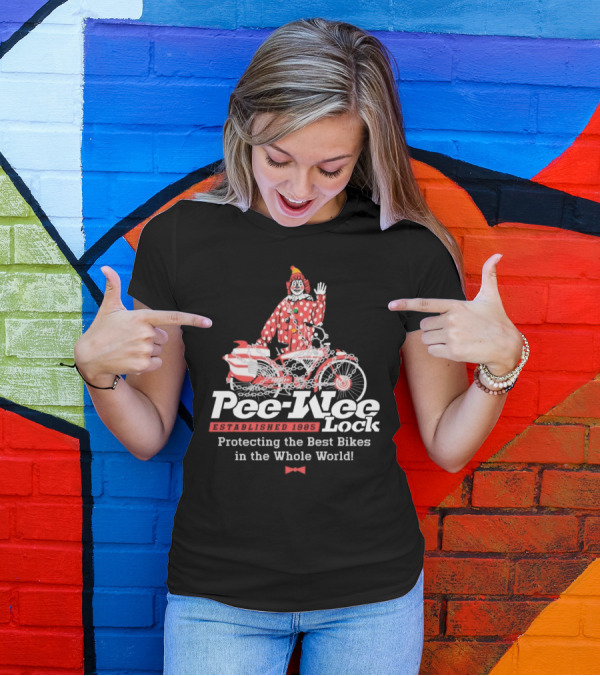 Pee-Wee Lock Established 1985 Protecting The Best Bikes In The Whole World T-Shirt