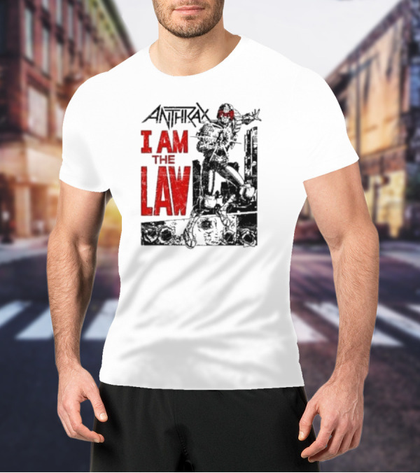 Anthrax I Am The Law Comic Judge Dredd T-Shirt