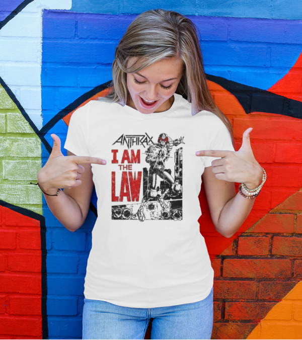 Anthrax I Am The Law Comic Judge Dredd T-Shirt