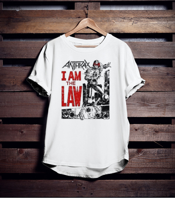 Anthrax I Am The Law Comic Judge Dredd T-Shirt