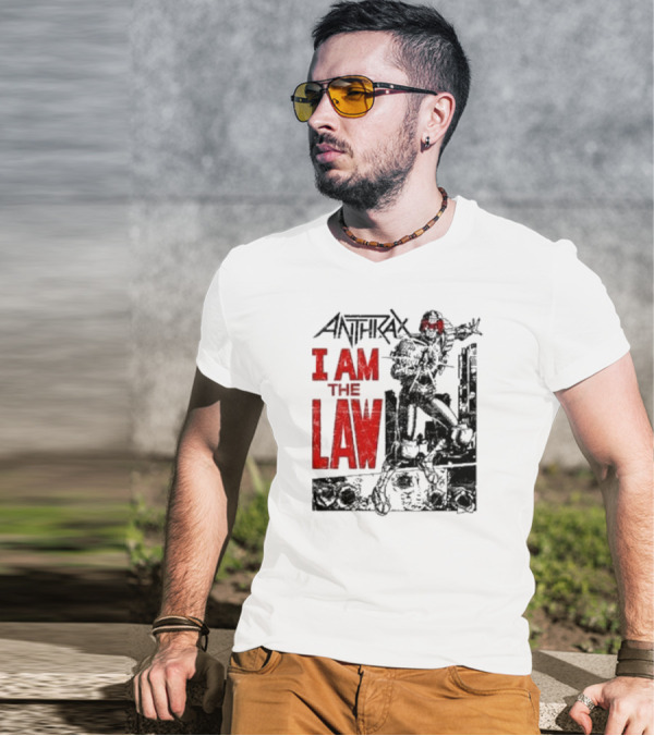 Anthrax I Am The Law Comic Judge Dredd T-Shirt