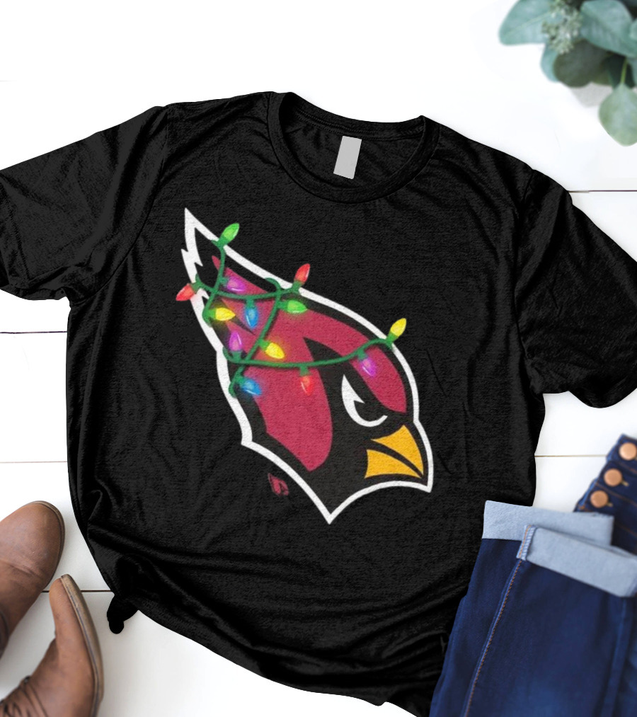 Arizona Cardinals Festive Holiday Lights T-Shirt
