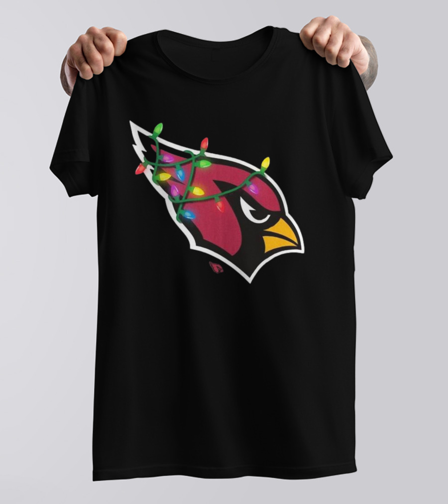 Arizona Cardinals Festive Holiday Lights T-Shirt