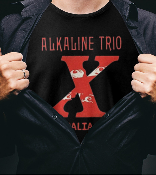 Alkaline Trio X Blood Hair Eyeballs Australia T-Shirt