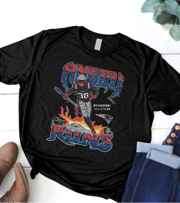 Angry Runs Rhamondre Stevenson Patriots Football NFL Iconic T-Shirt