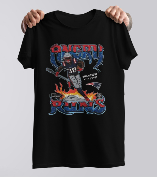 Angry Runs Rhamondre Stevenson Patriots Football NFL Iconic T-Shirt