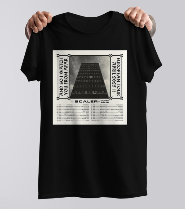 And So I Watch You From Afar European Tour April 2025 Scaler Album T-Shirt