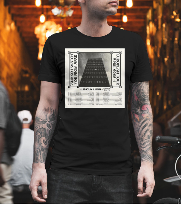 And So I Watch You From Afar European Tour April 2025 Scaler Album T-Shirt