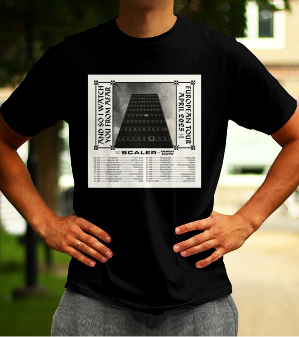 And So I Watch You From Afar European Tour April 2025 Scaler Album T-Shirt