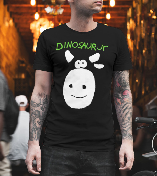 Dinosaur Jr. Cow Gorilla 2024 Smiling Face T-Shirt