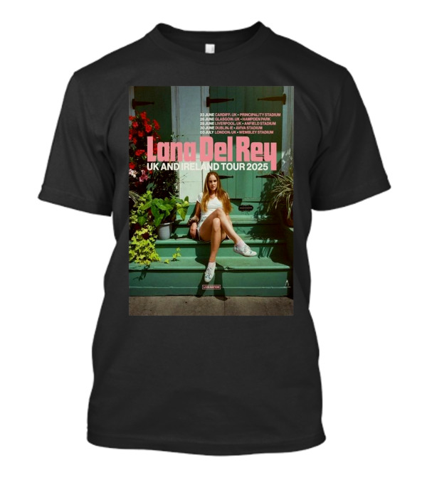 Lana Del Rey UK And Ireland Tour 2025 Cardiff Glasgow Manchester Liverpool London T-Shirt