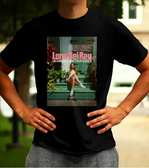 Lana Del Rey UK And Ireland Tour 2025 Cardiff Glasgow Manchester Liverpool London T-Shirt