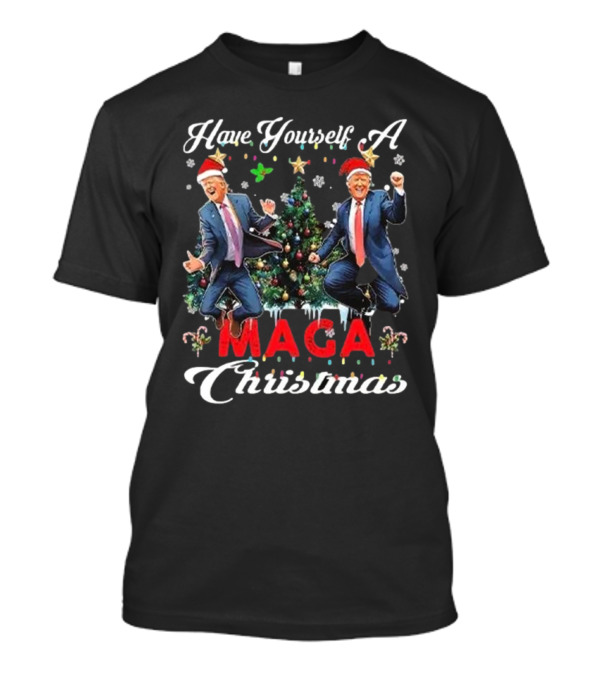 Have Yourself A MAGA Christmas Santa Trump T-Shirt