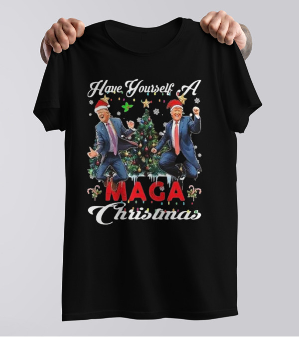 Have Yourself A MAGA Christmas Santa Trump T-Shirt
