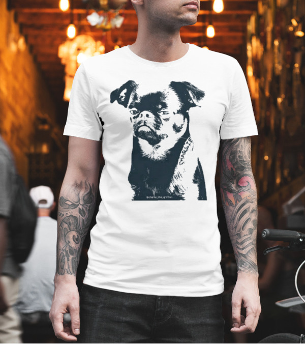 Charlie The Griffon Charlie Face Sketch T-Shirt