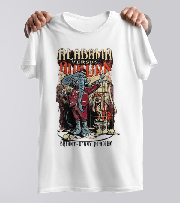 Alabama Versus Auburn Bryant-Denny Stadium Iron Bowl Week T-Shirt