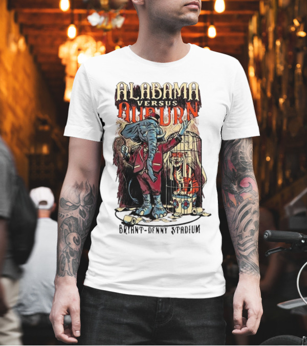 Alabama Versus Auburn Bryant-Denny Stadium Iron Bowl Week T-Shirt