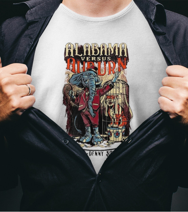 Alabama Versus Auburn Bryant-Denny Stadium Iron Bowl Week T-Shirt