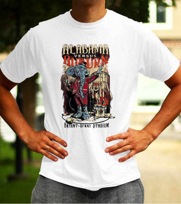 Alabama Versus Auburn Bryant-Denny Stadium Iron Bowl Week T-Shirt