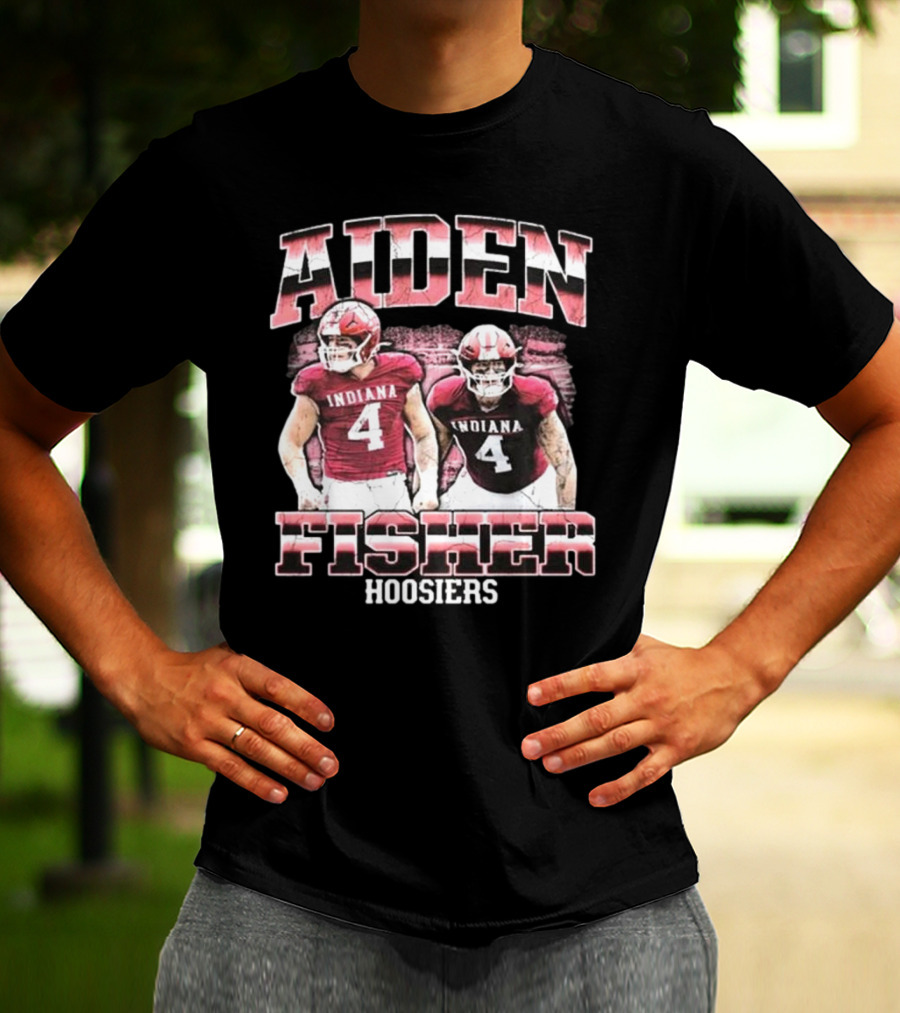 Aiden Fisher Indiana Hoosiers 90s Football T-Shirt