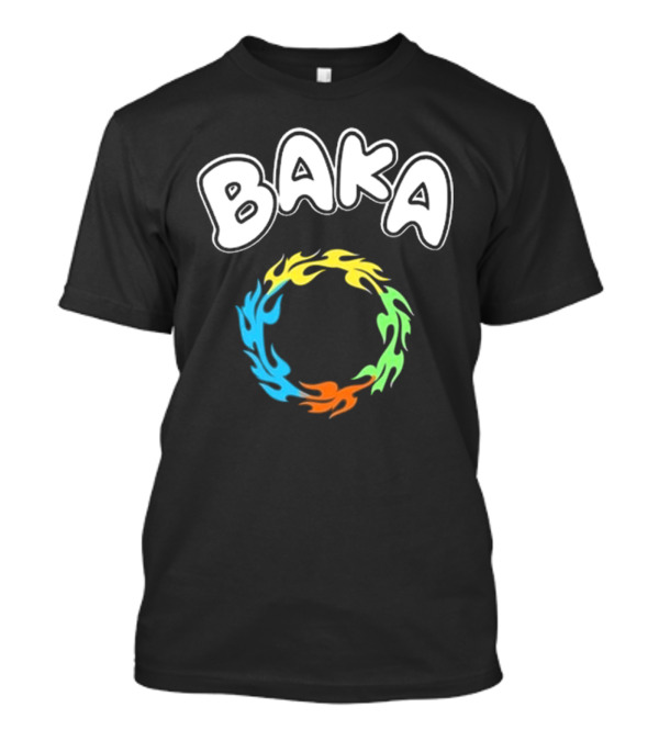 Baka Multi-Color Flame Circle T-Shirt